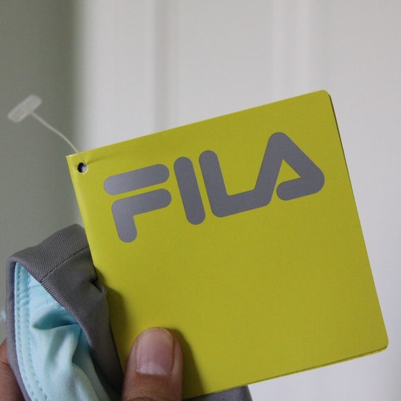 NWT Fila Blue & Gray Workout 3/4 Capri Leggings - Picture 7 of 8